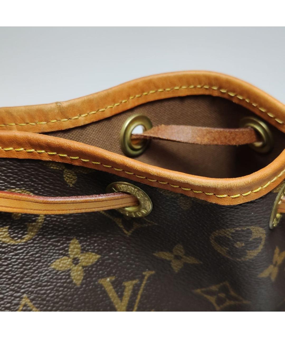 LOUIS VUITTON Коричневая сумка через плечо из канвы, фото 8