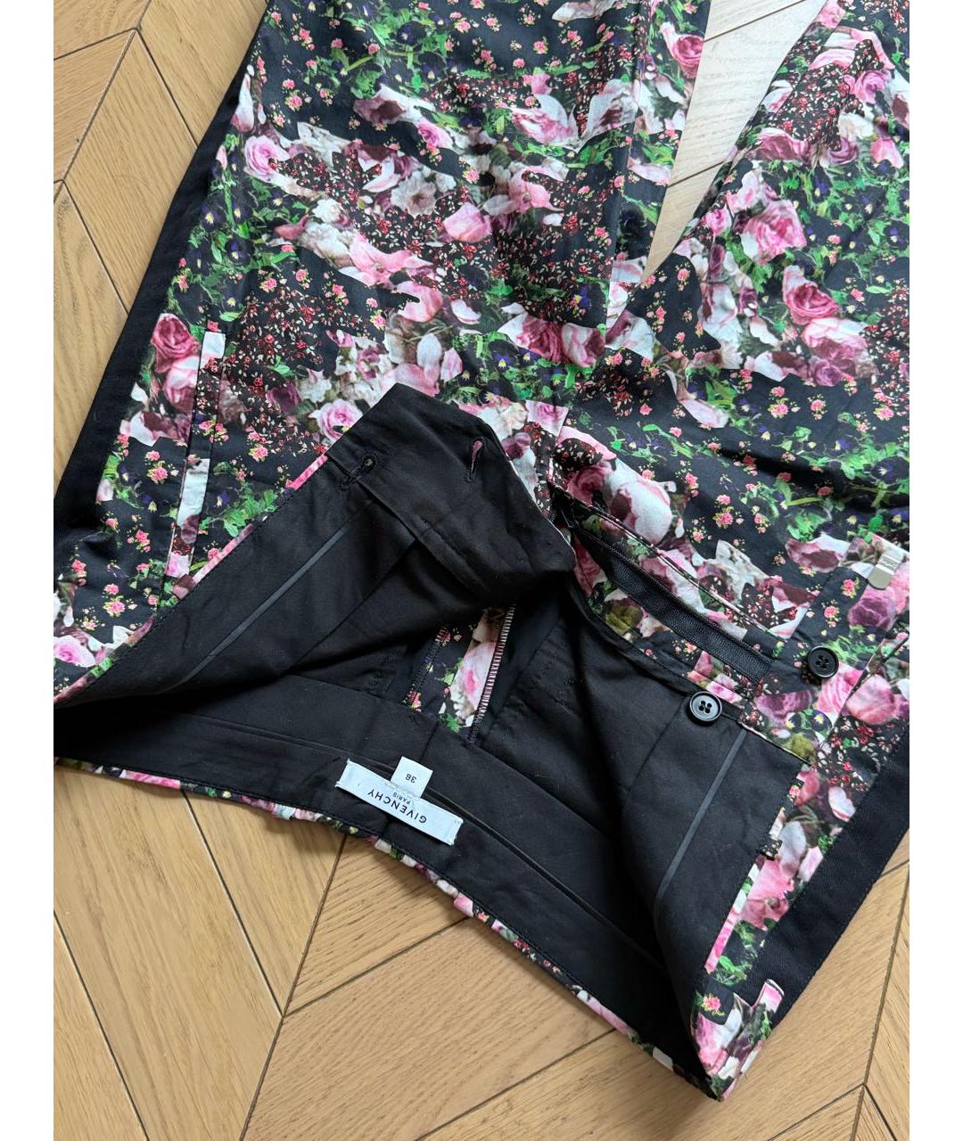 GIVENCHY Мульти хлопковые прямые брюки, фото 7