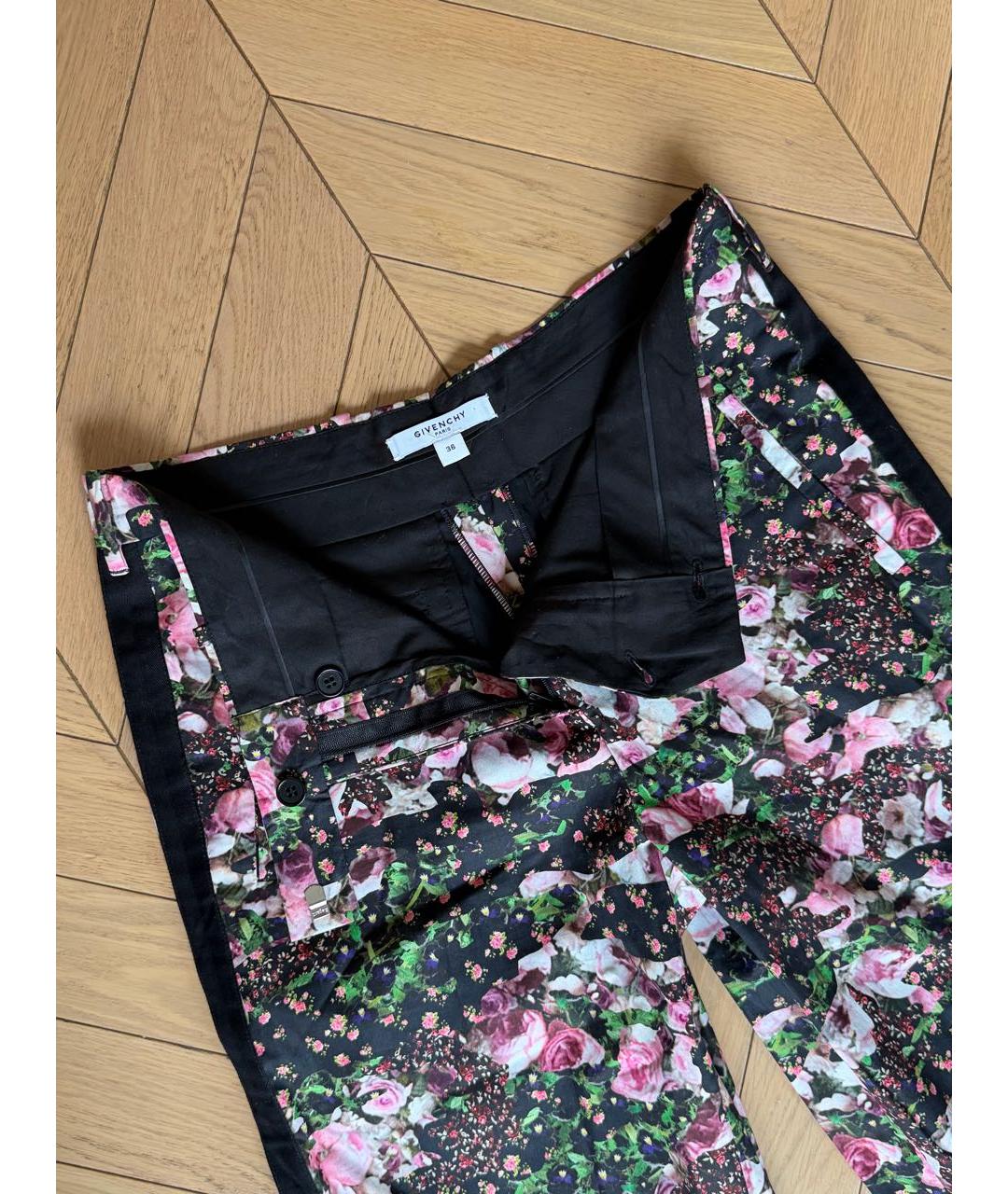 GIVENCHY Мульти хлопковые прямые брюки, фото 2