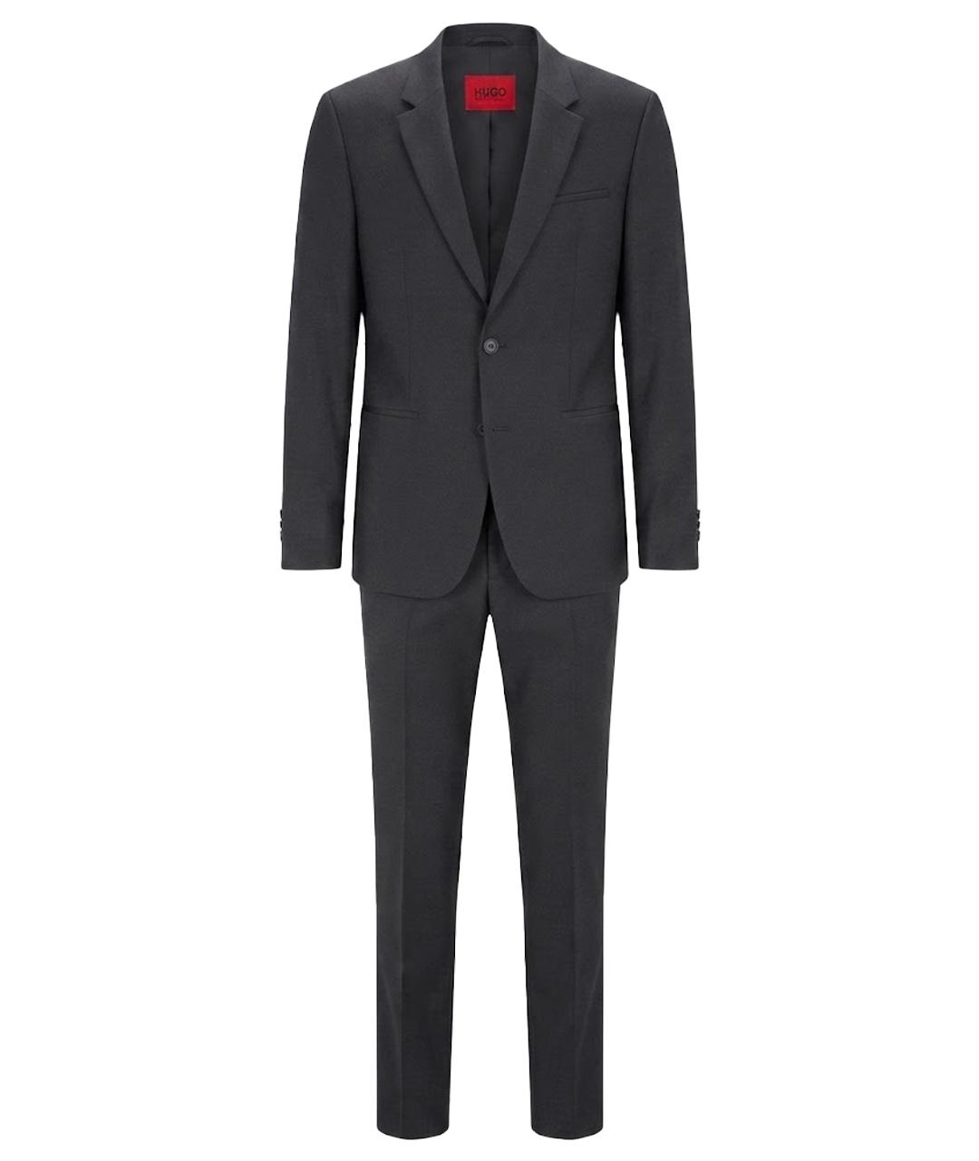 HUGO BOSS Черный костюм-тройка, фото 1
