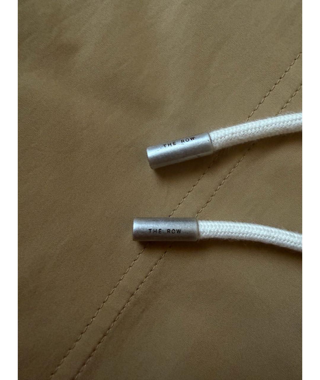 THE ROW Бежевые хлопковые прямые брюки, фото 4