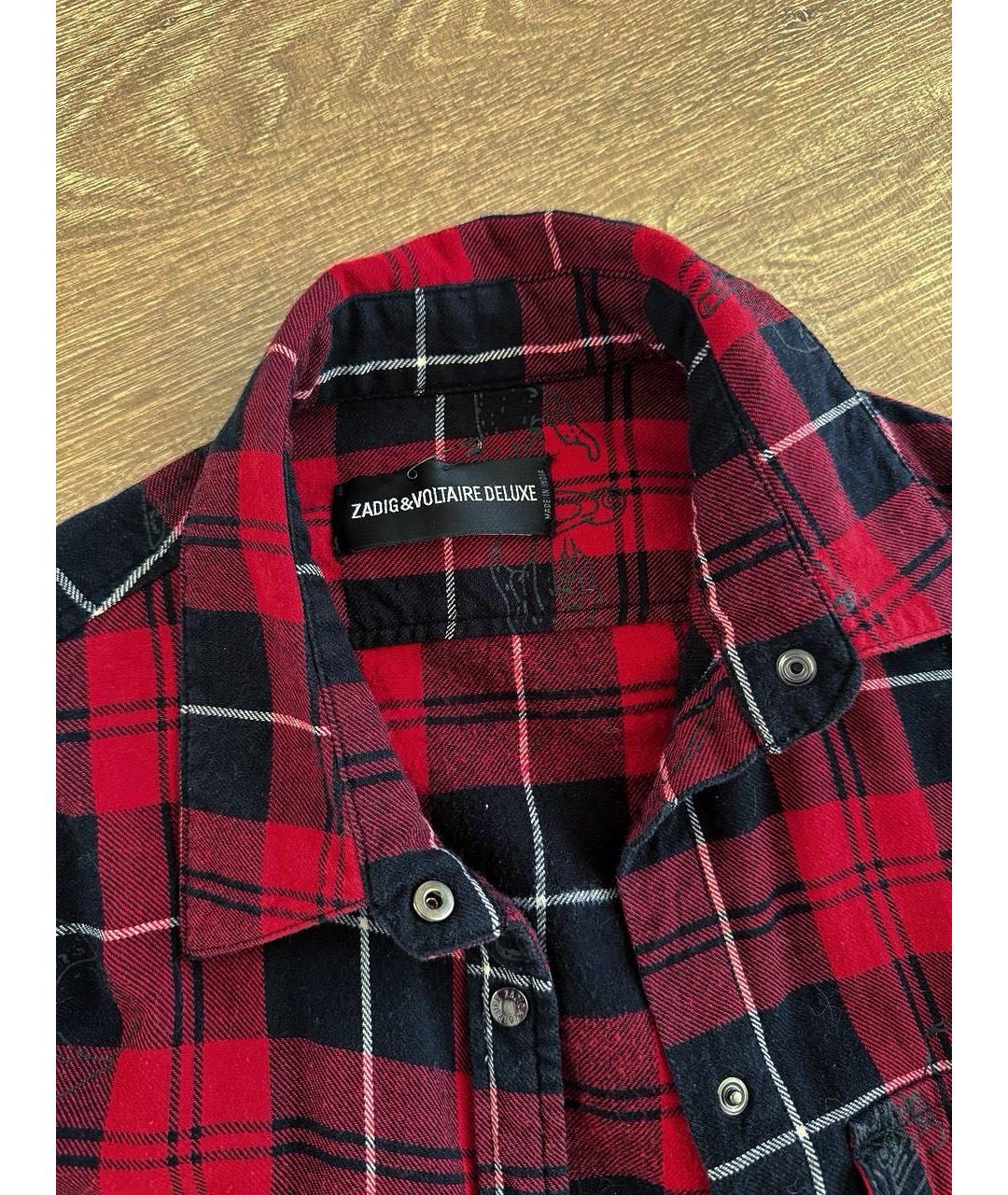 ZADIG & VOLTAIRE Красная хлопковая рубашка, фото 2