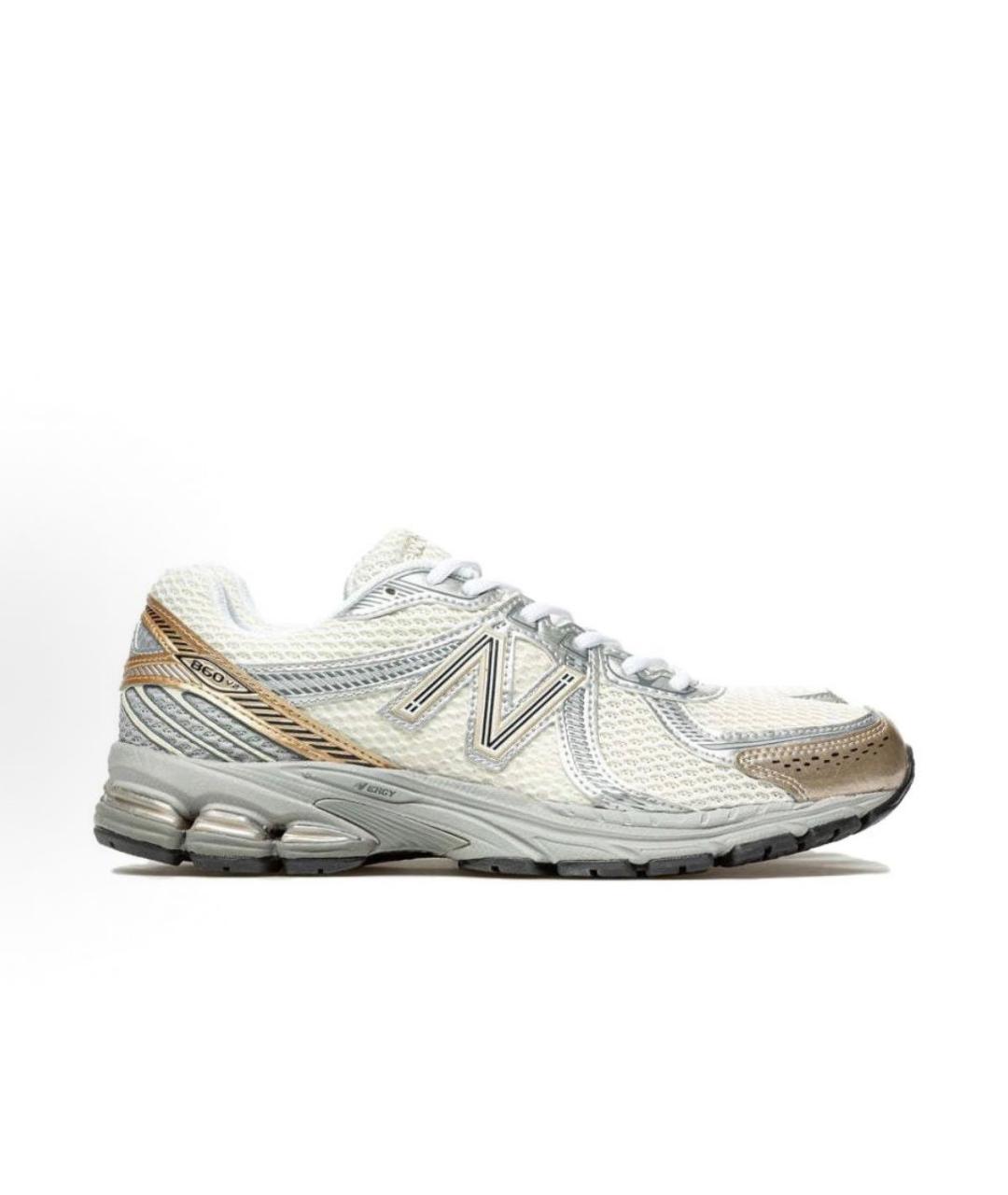 NEW BALANCE Бежевые текстильные низкие кроссовки / кеды, фото 6