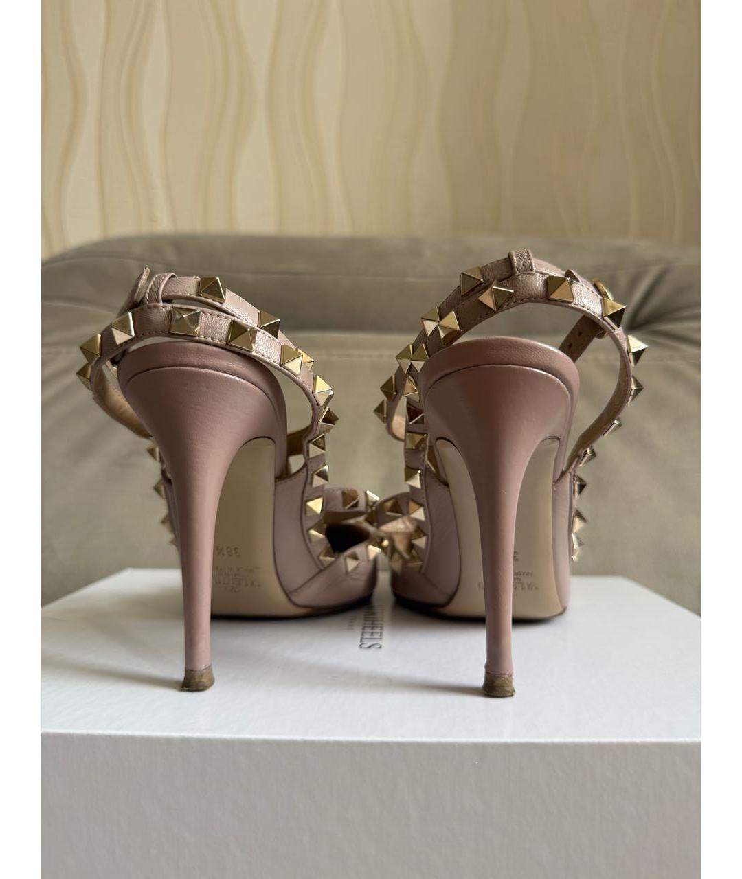 VALENTINO Розовые кожаные туфли, фото 4