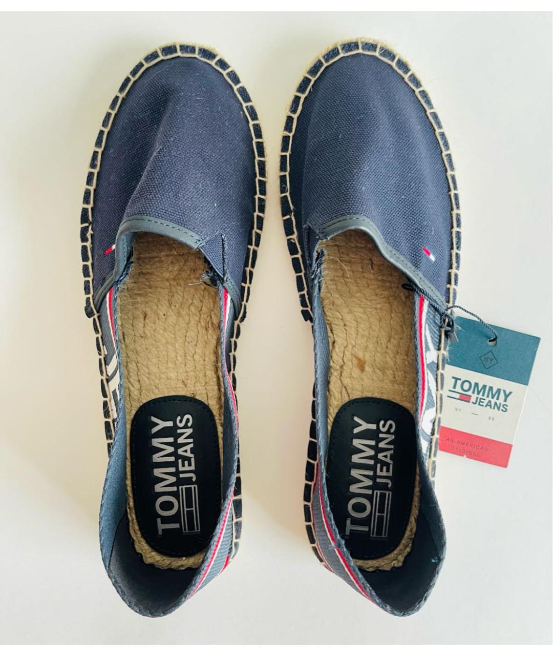TOMMY HILFIGER Темно-синие текстильные эспадрильи, фото 3