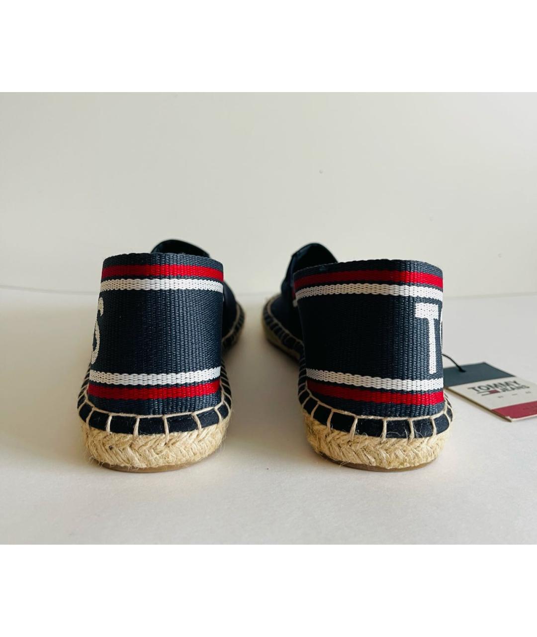 TOMMY HILFIGER Темно-синие текстильные эспадрильи, фото 4