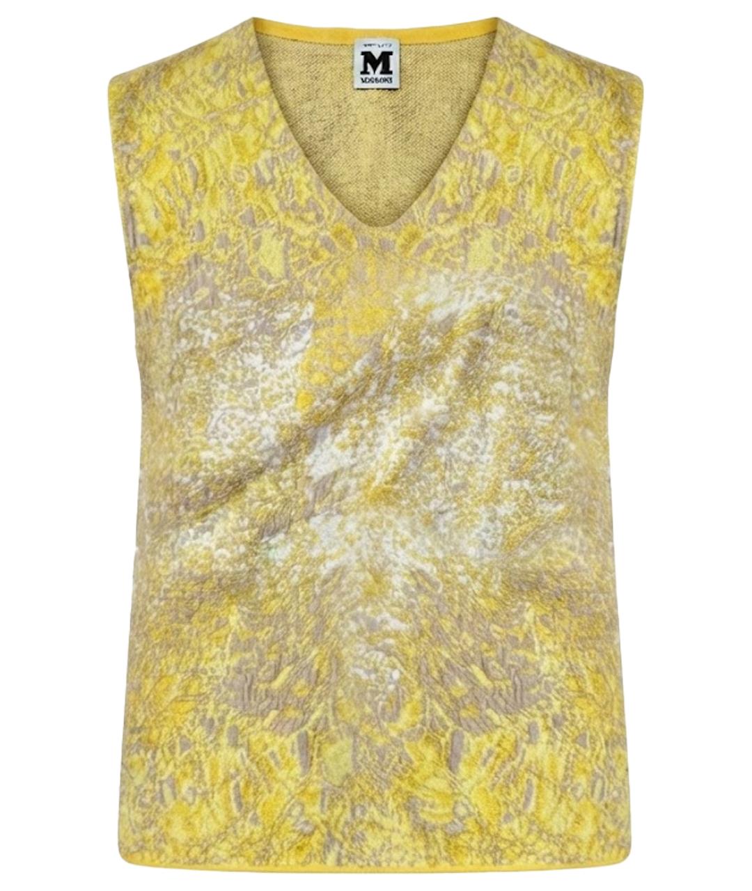 M MISSONI Желтый хлопковый джемпер / свитер, фото 1
