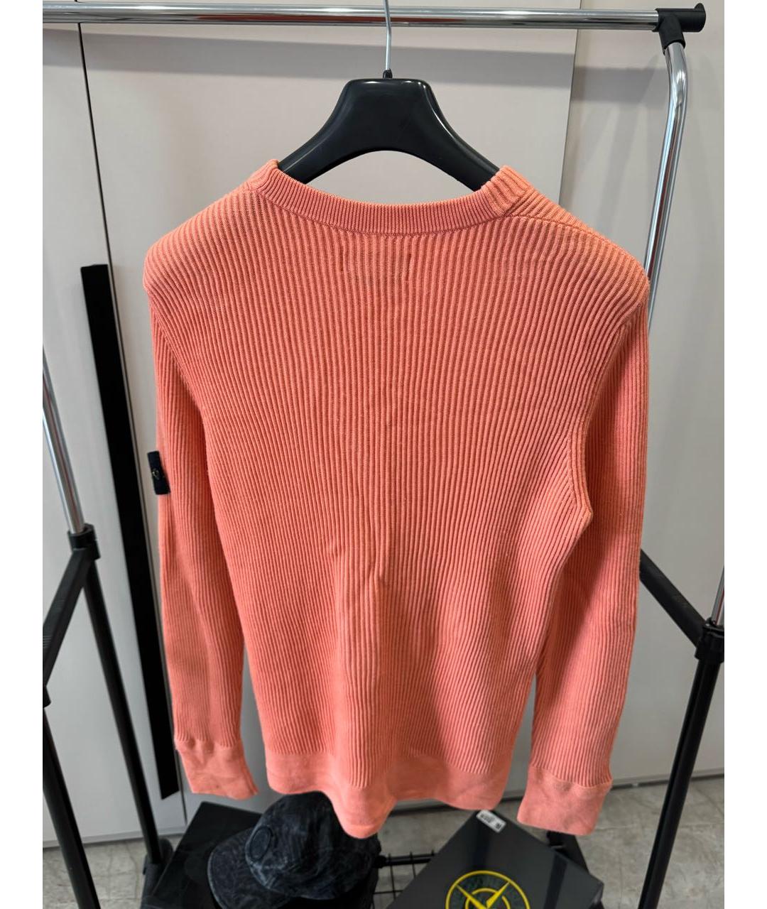 STONE ISLAND Коралловый шерстяной джемпер / свитер, фото 2