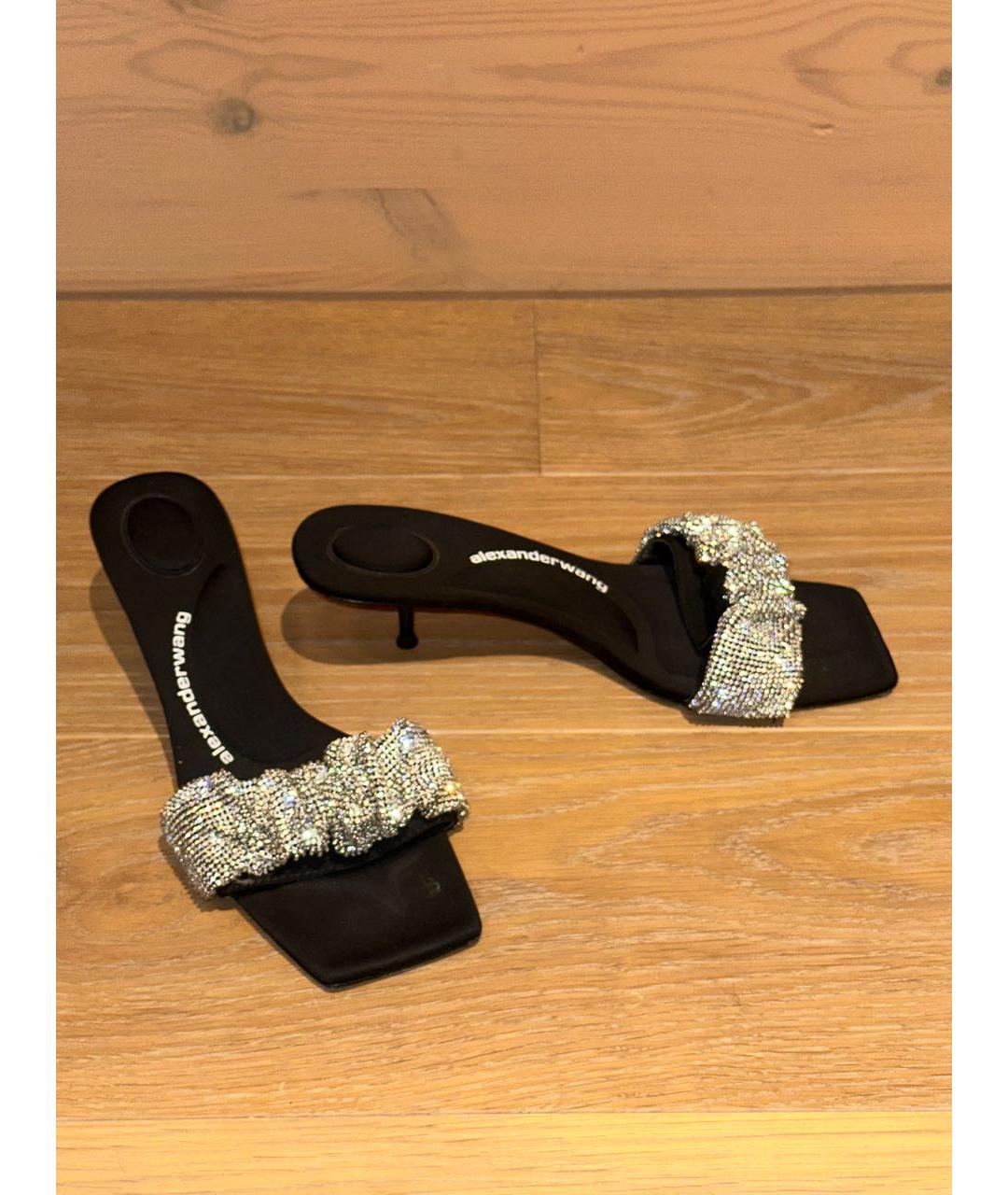 ALEXANDER WANG Черные мюли, фото 4