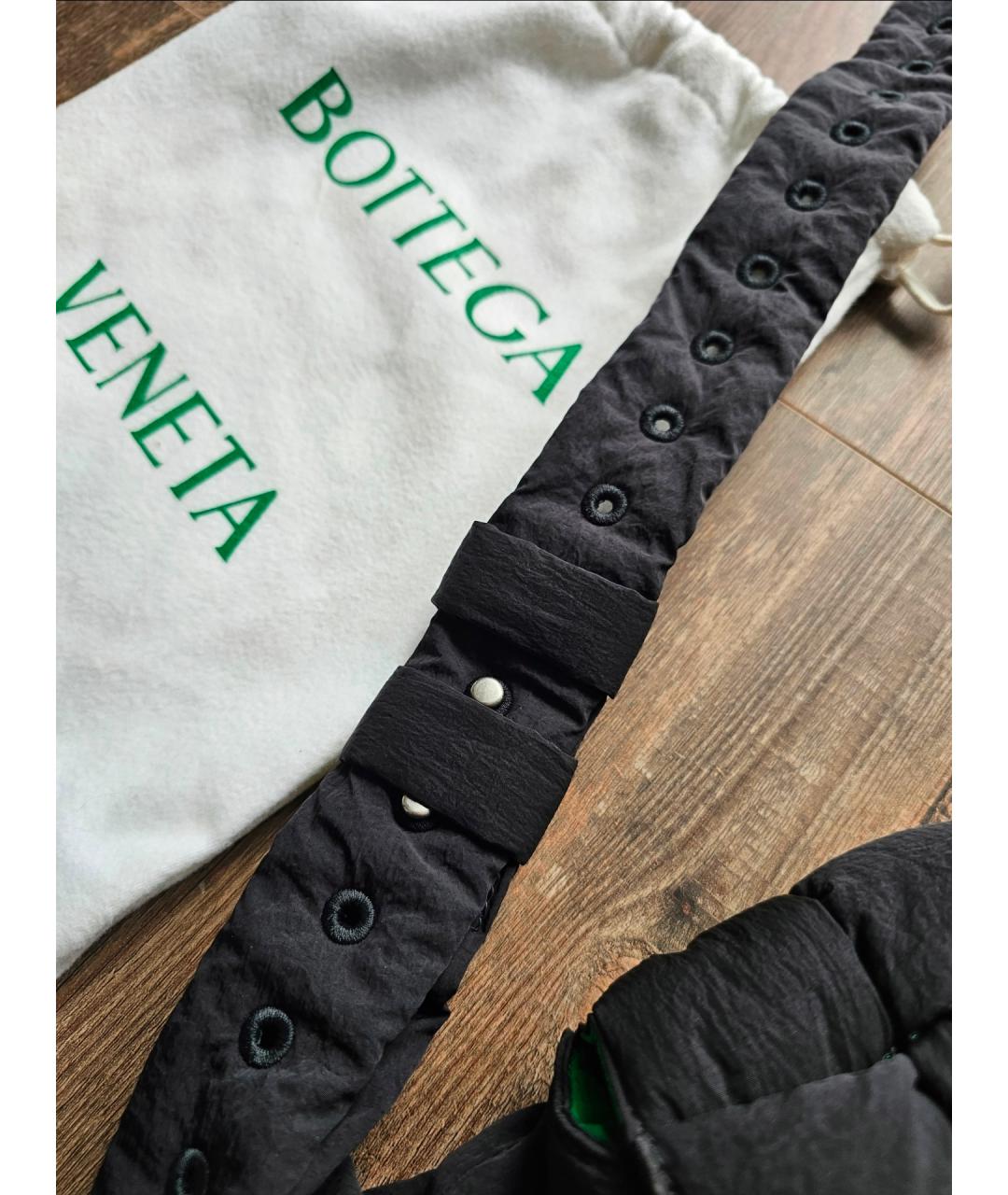 BOTTEGA VENETA Черная нейлоновая поясная сумка, фото 8