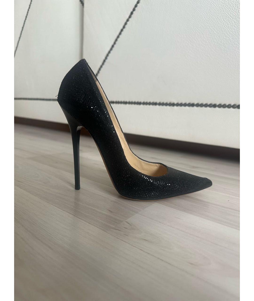 JIMMY CHOO Черные кожаные туфли, фото 8