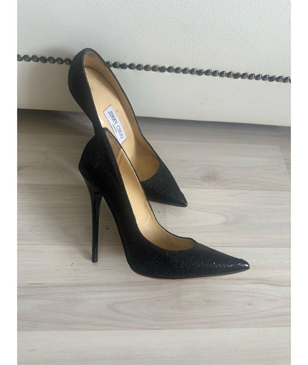 JIMMY CHOO Черные кожаные туфли, фото 7