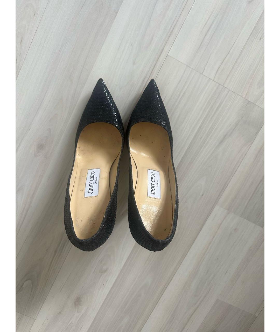 JIMMY CHOO Черные кожаные туфли, фото 3