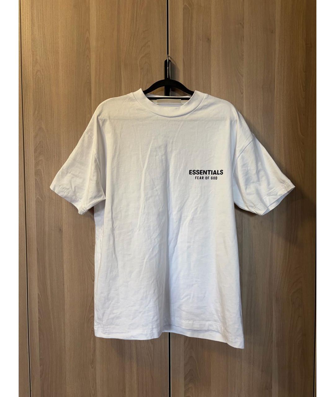 FEAR OF GOD ESSENTIALS Белая хлопковая футболка, фото 7