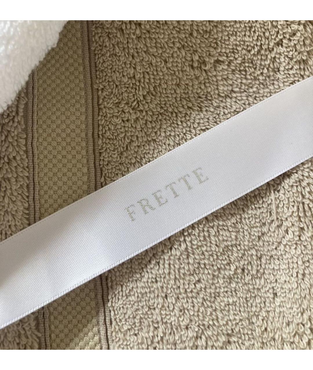 FRETTE Бежевое хлопковое полотенце, фото 7