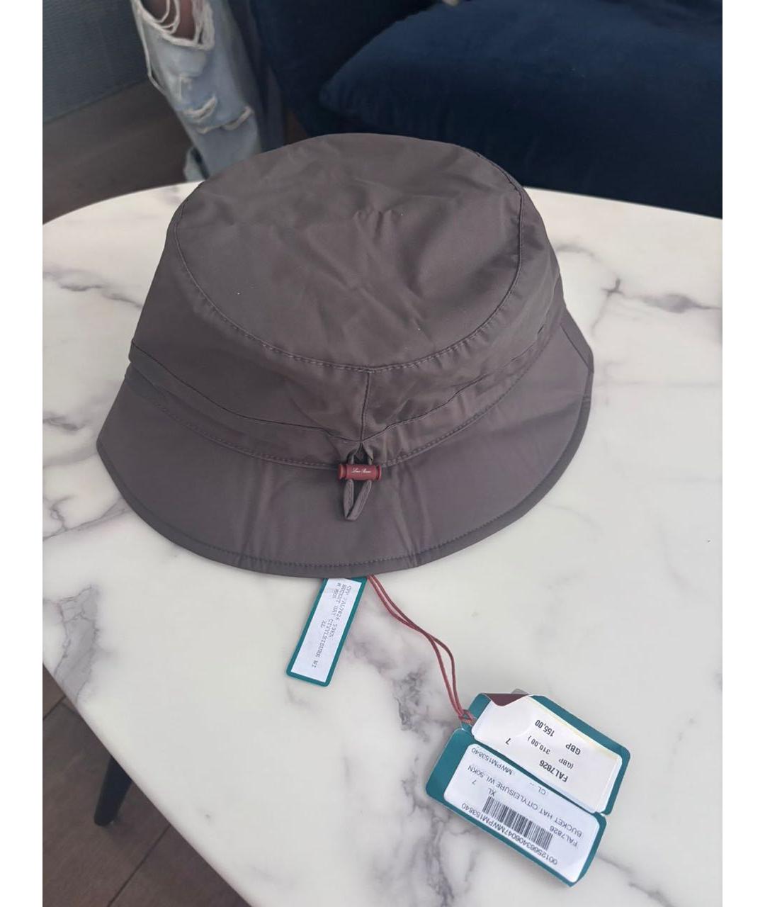 LORO PIANA Коричневая кепка/бейсболка, фото 2