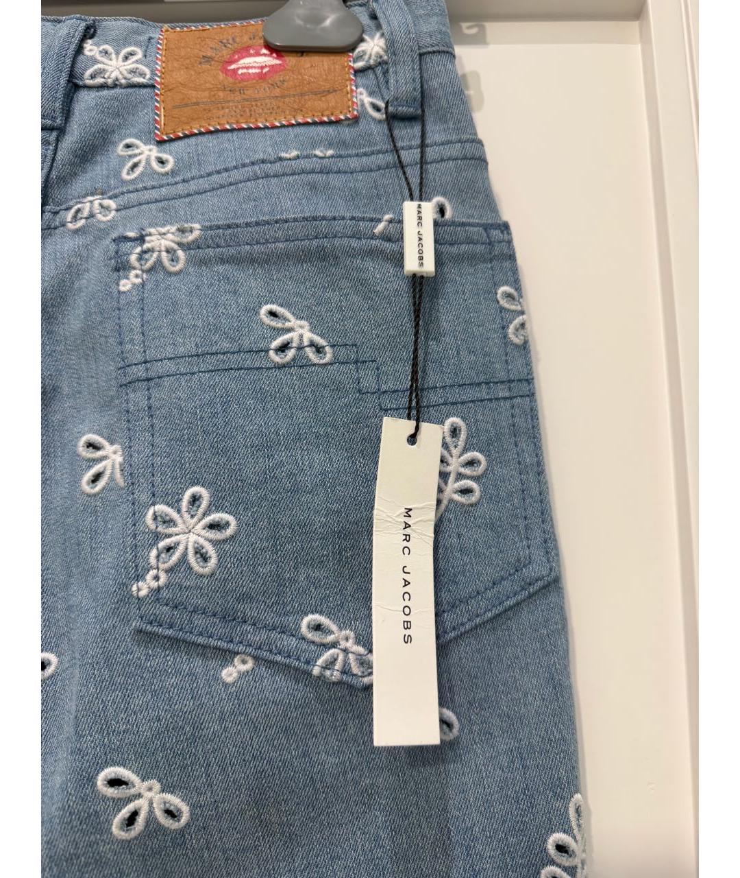 MARC JACOBS Голубые хлопковые джинсы слим, фото 4