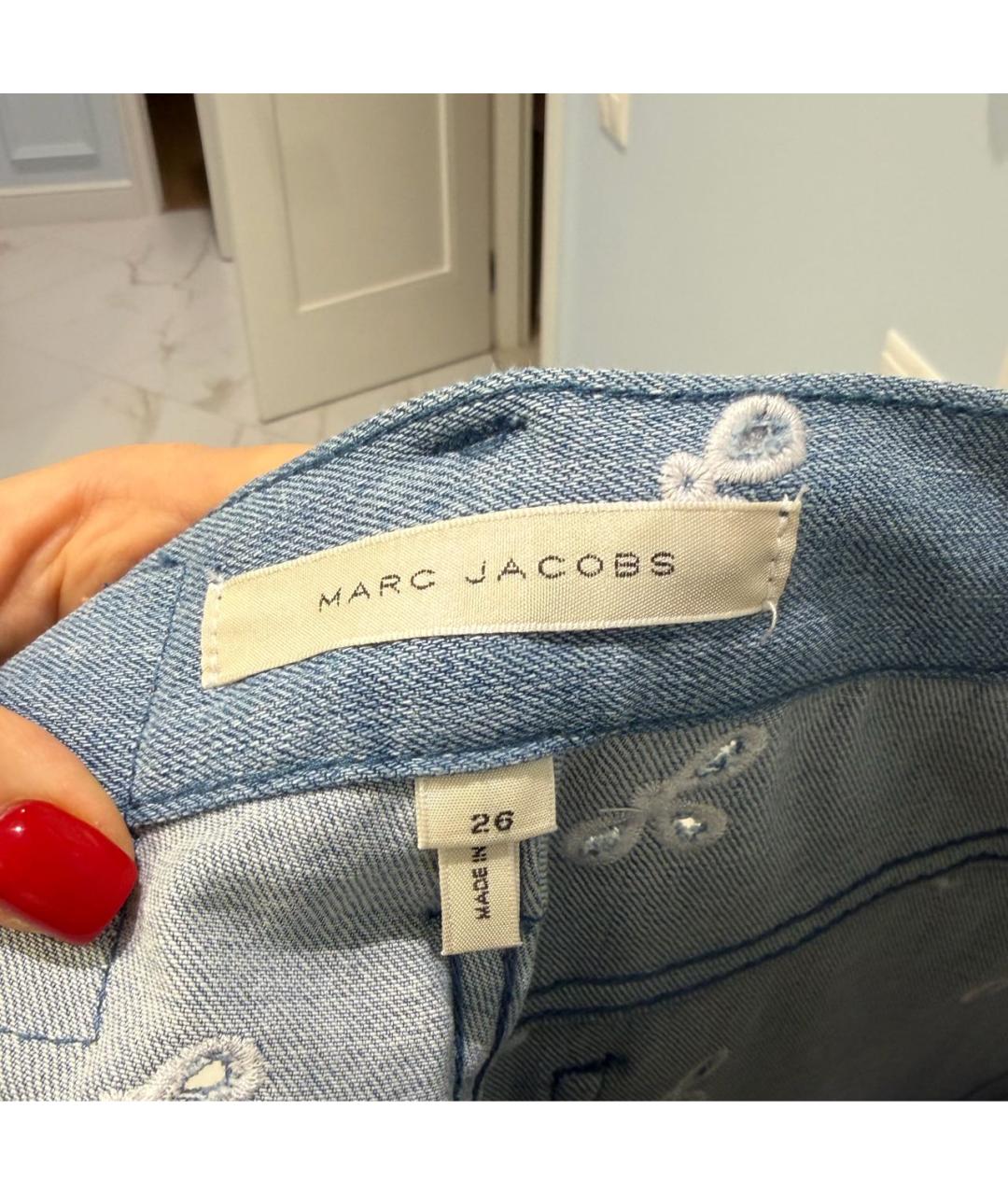 MARC JACOBS Голубые хлопковые джинсы слим, фото 5
