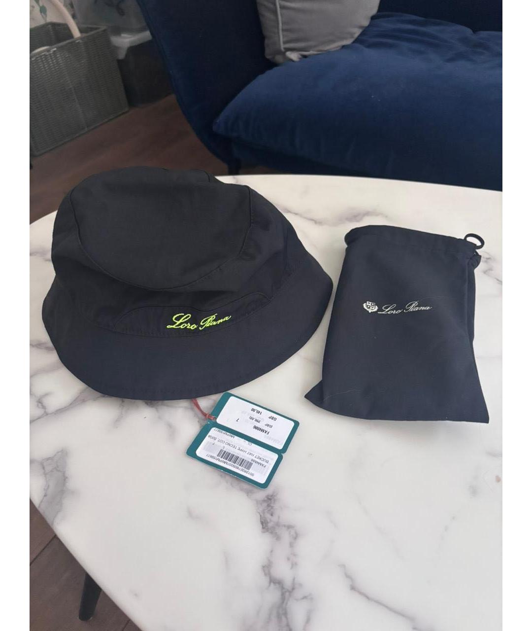 LORO PIANA Черная хлопковая кепка/бейсболка, фото 6
