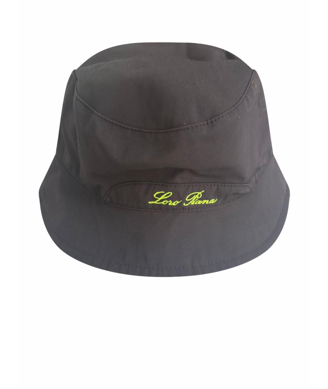 LORO PIANA Коричневая хлопковая кепка/бейсболка, фото 1