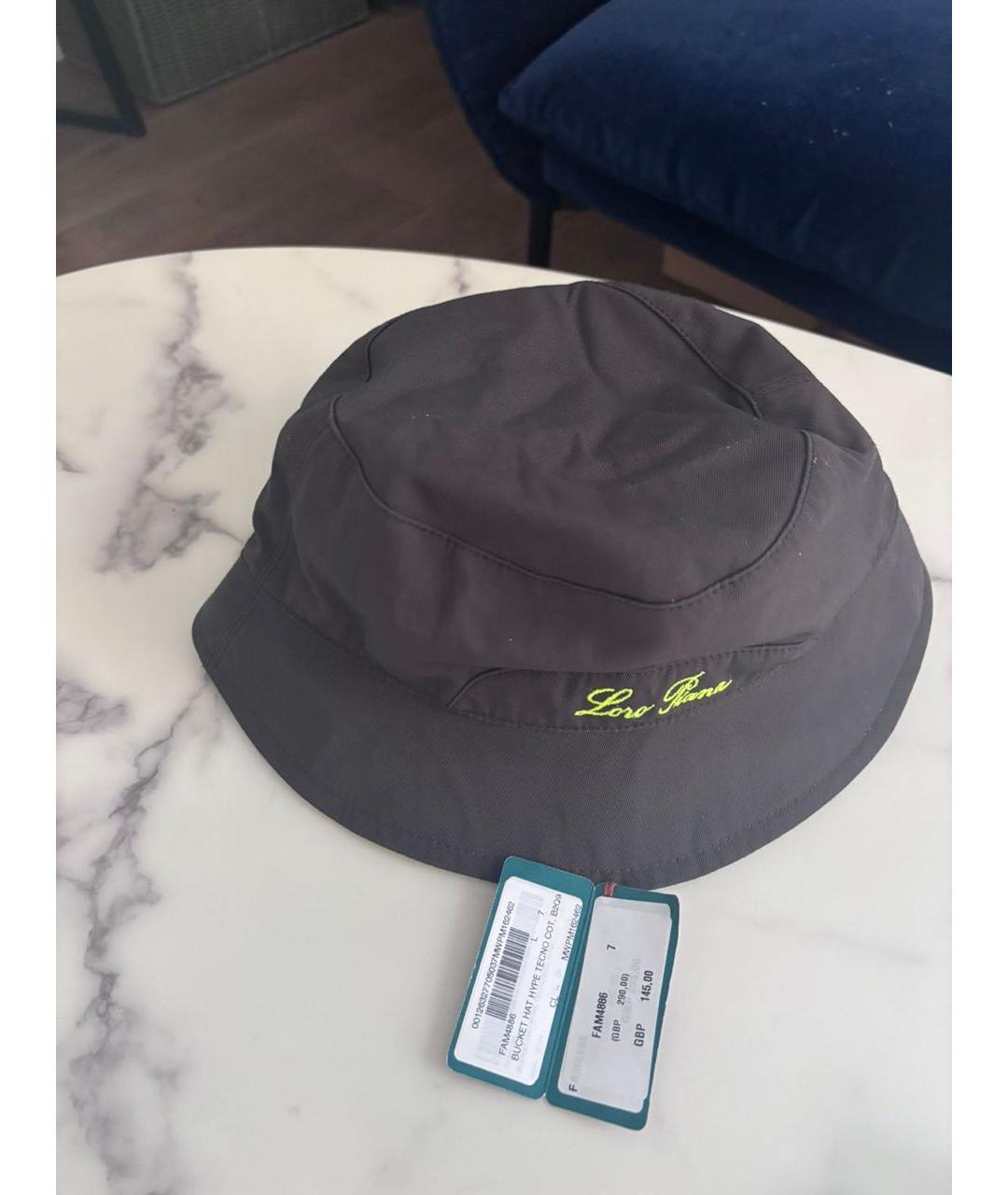 LORO PIANA Коричневая хлопковая кепка/бейсболка, фото 2