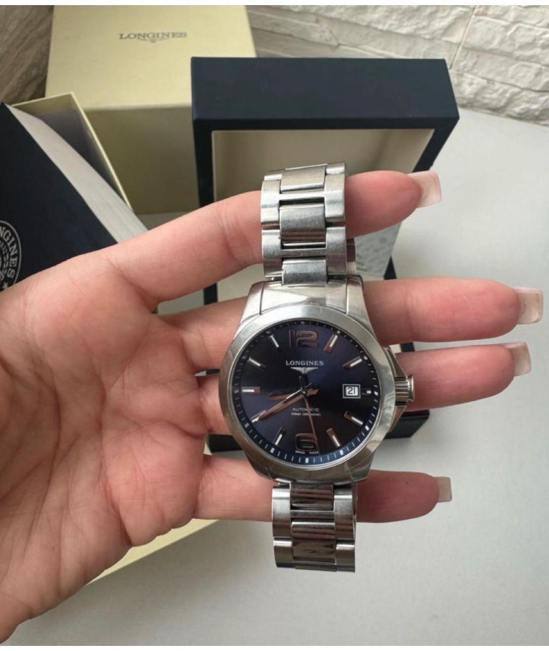 LONGINES Серебряные часы, фото 8