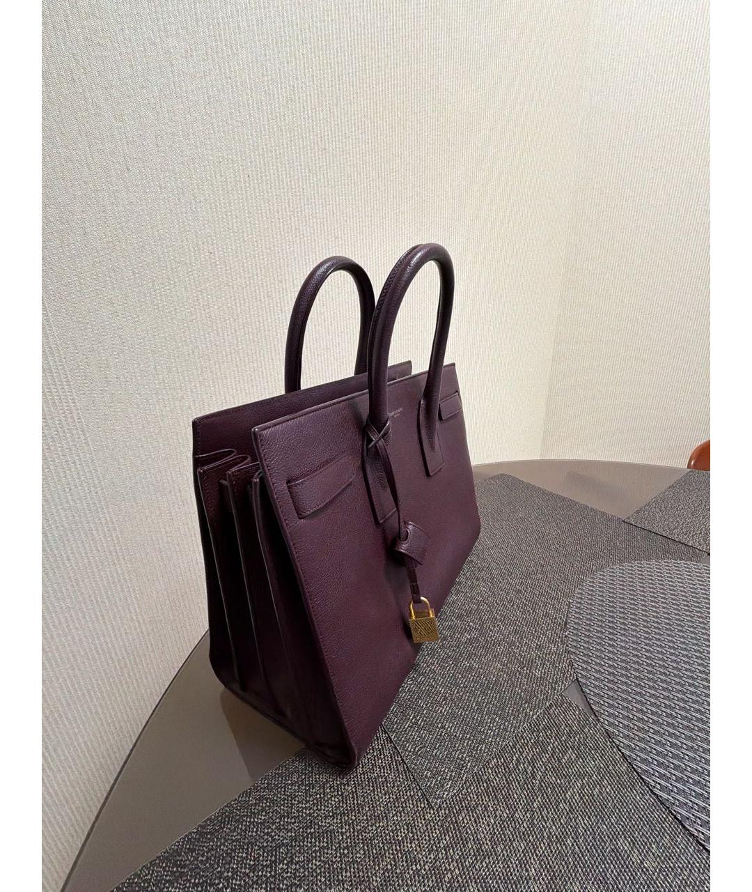 SAINT LAURENT Кожаная сумка тоут, фото 2