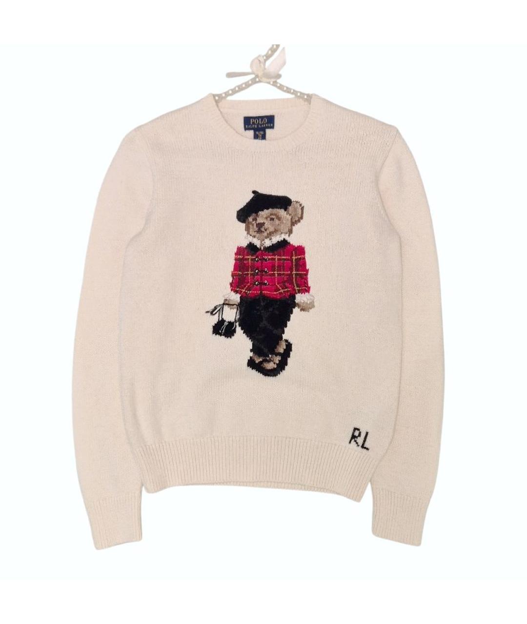 POLO RALPH LAUREN Бежевый хлопковый джемпер / свитер, фото 1
