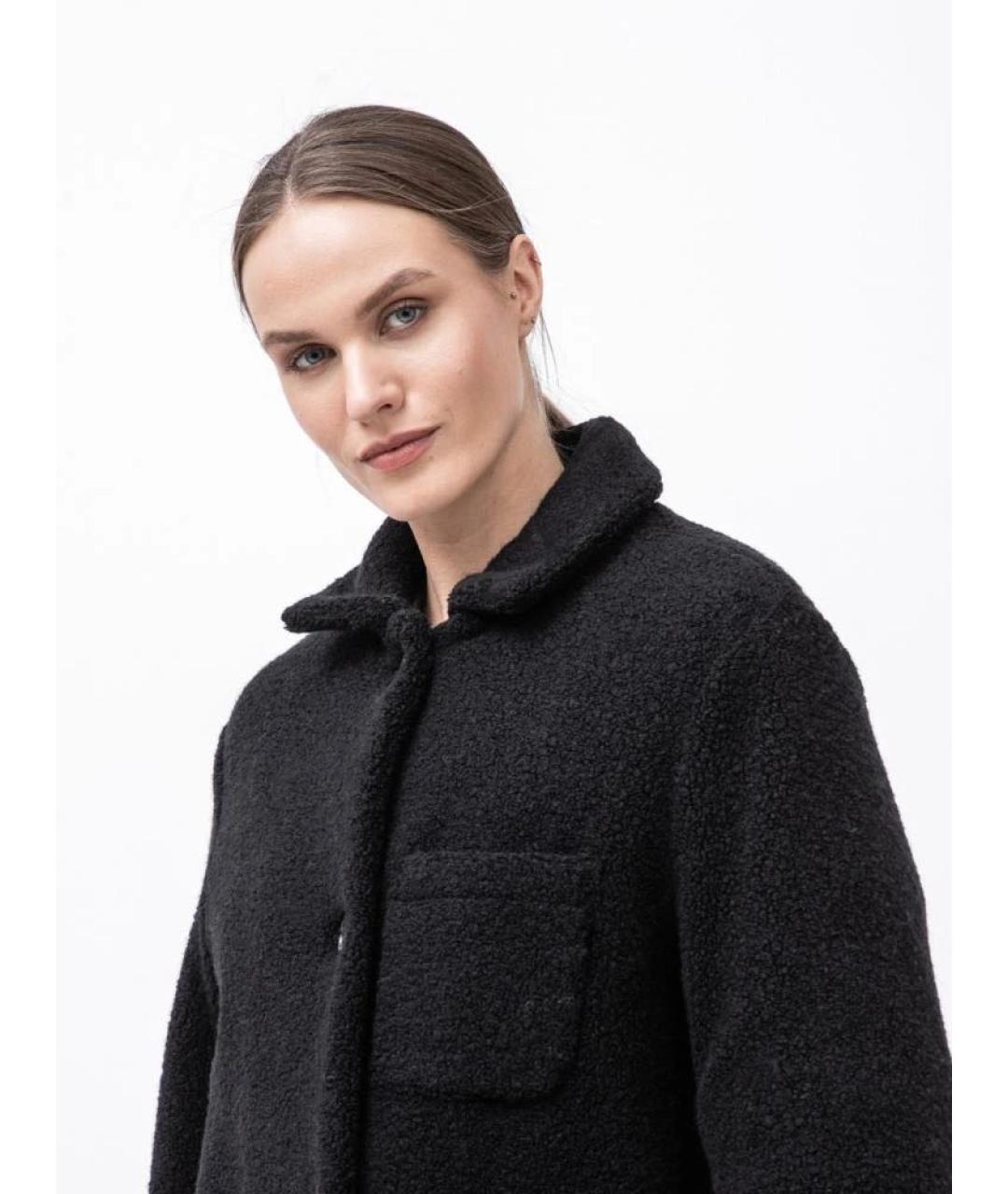 WOOLRICH Черное шерстяное пальто, фото 7
