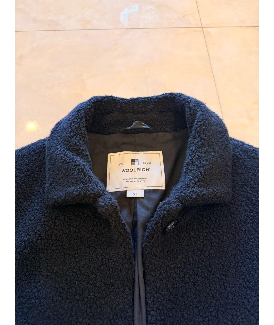 WOOLRICH Черное шерстяное пальто, фото 3