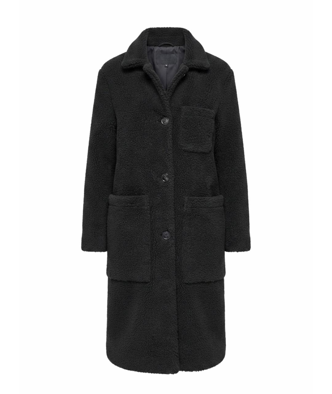 WOOLRICH Черное шерстяное пальто, фото 1