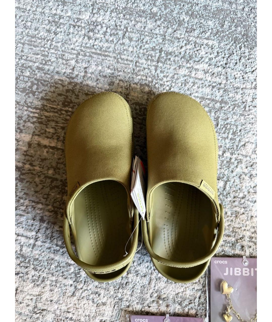 CROCS Хаки текстильные сабо, фото 6