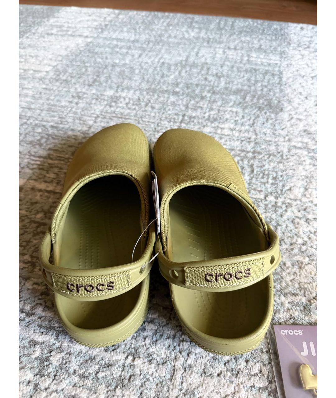CROCS Хаки текстильные сабо, фото 5