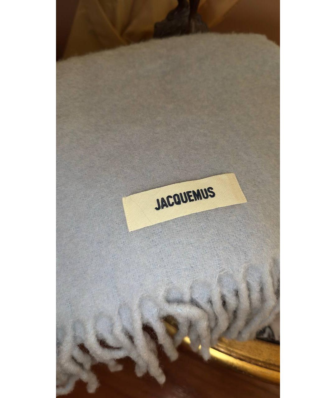 JACQUEMUS Голубой шарф, фото 2
