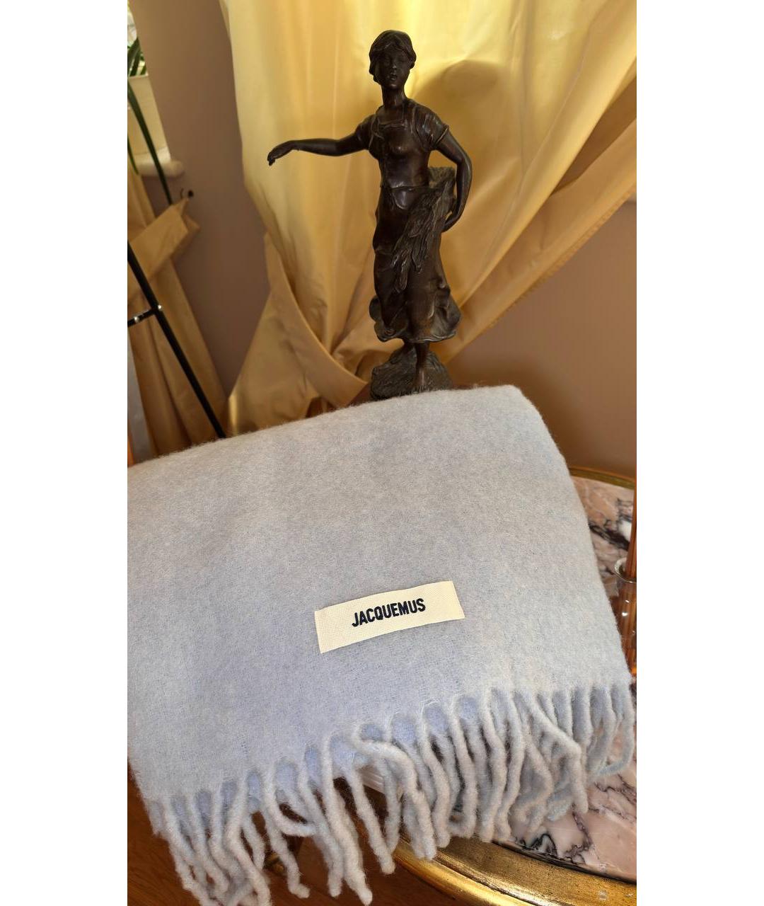 JACQUEMUS Голубой шарф, фото 6