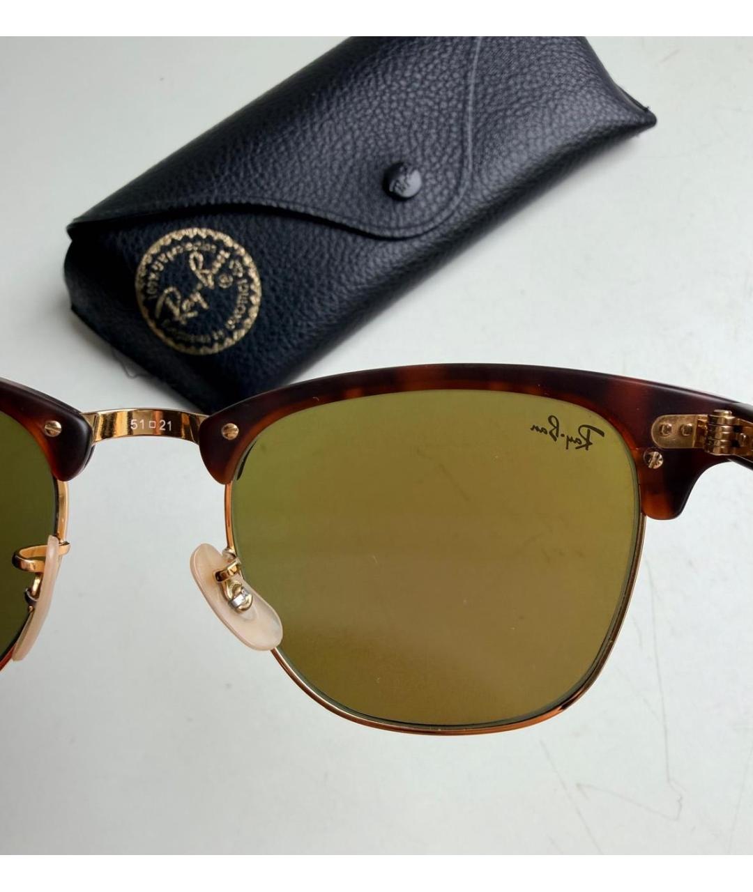 RAY BAN Синие металлические солнцезащитные очки, фото 2