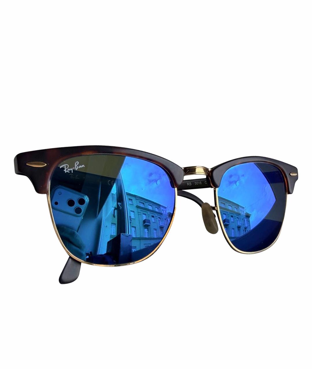 RAY BAN Синие металлические солнцезащитные очки, фото 1