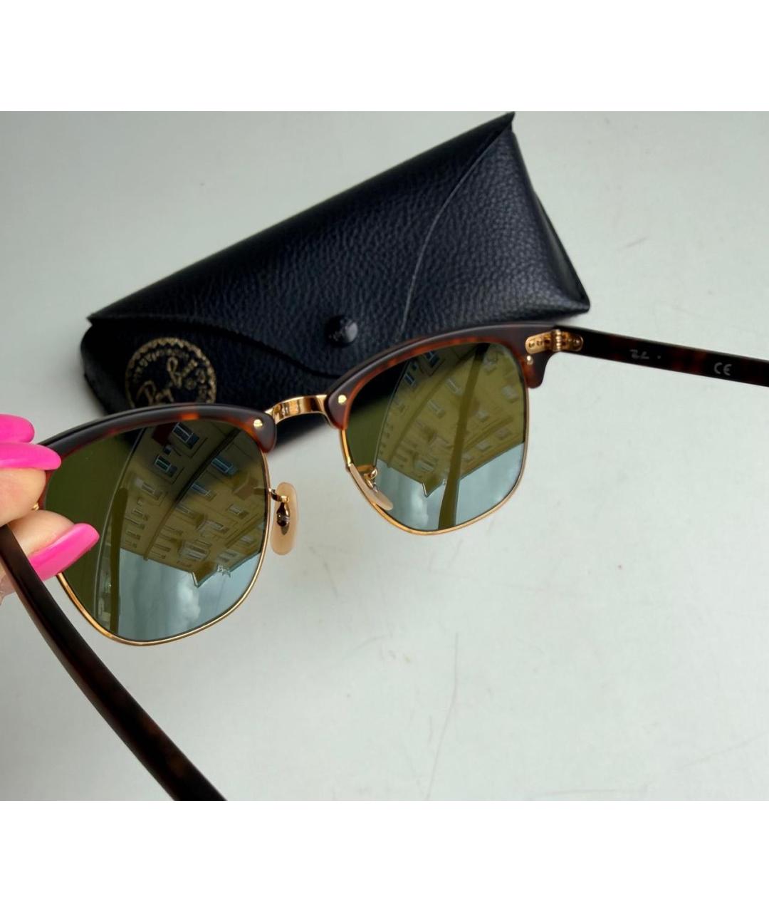 RAY BAN Синие металлические солнцезащитные очки, фото 3