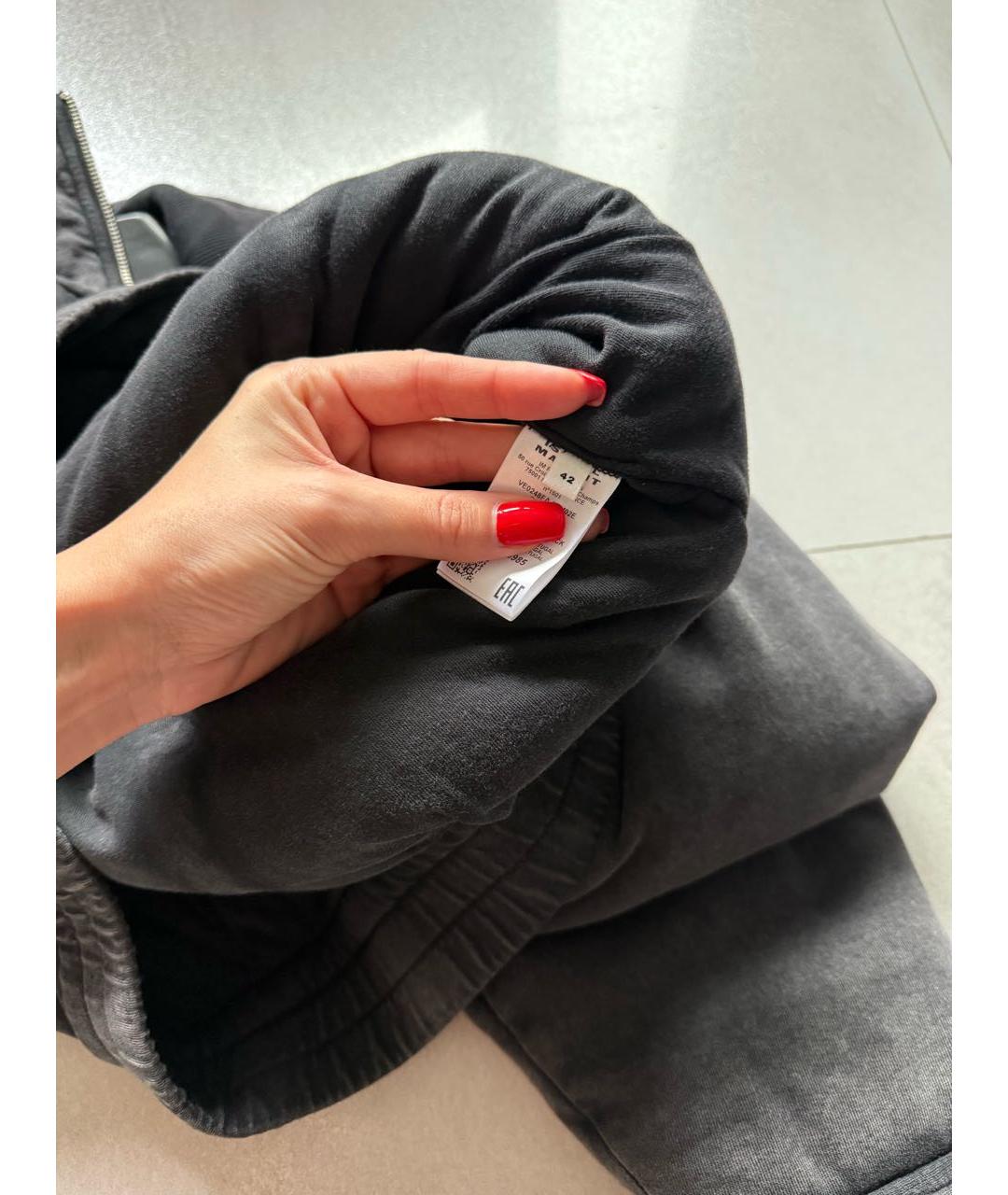 ISABEL MARANT ETOILE Антрацитовая хлопковая куртка, фото 6