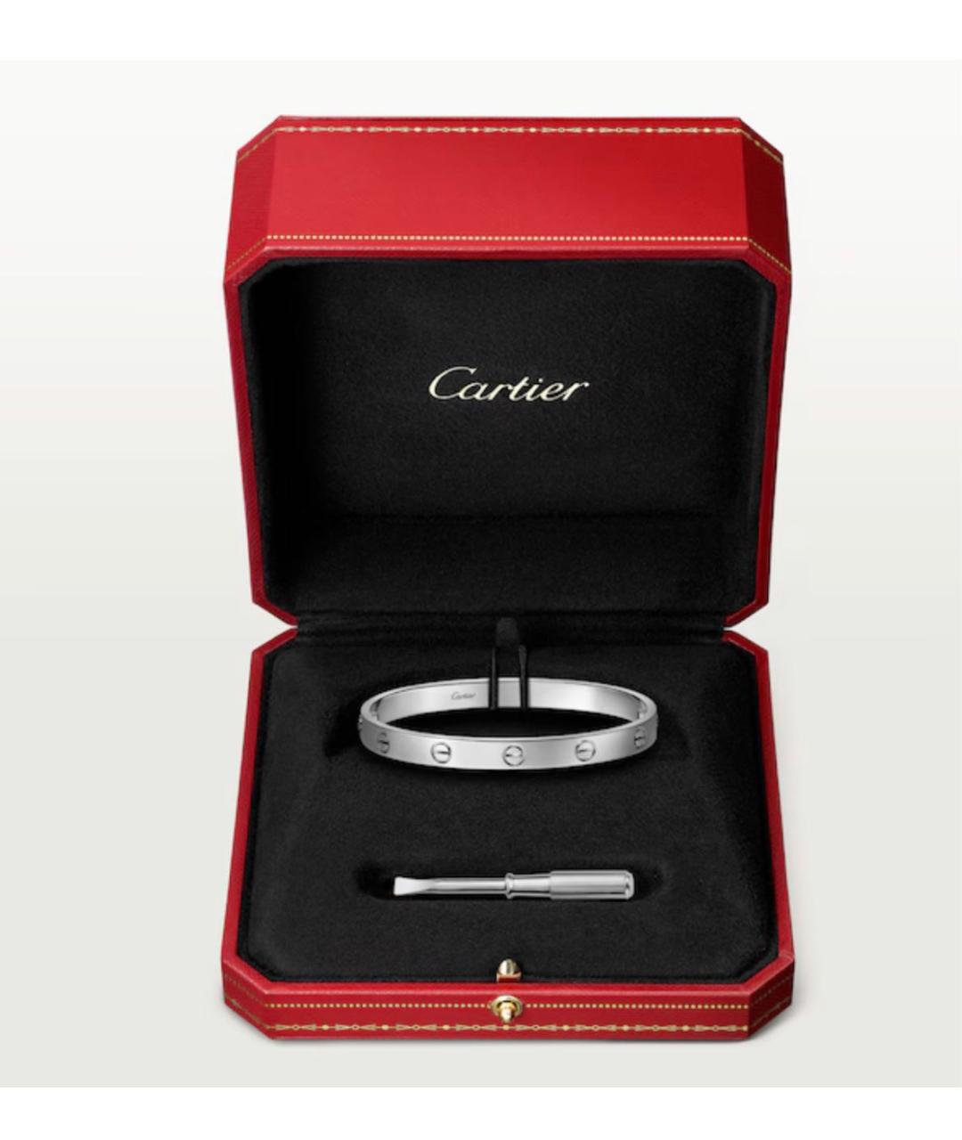 CARTIER Серебряный браслет из белого золота, фото 9