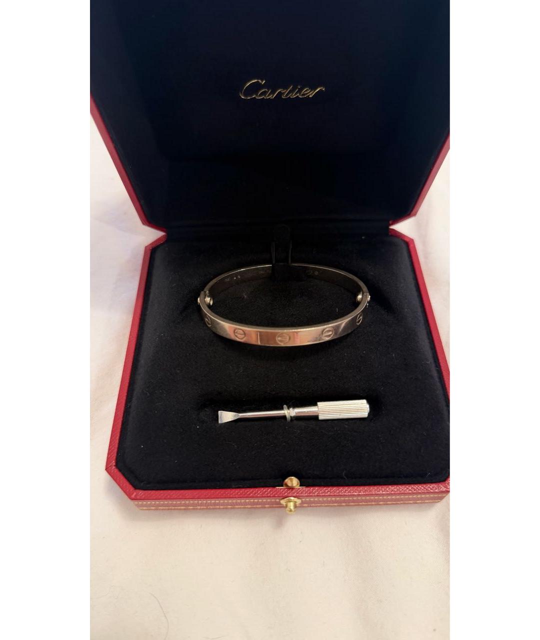 CARTIER Серебряный браслет из белого золота, фото 2