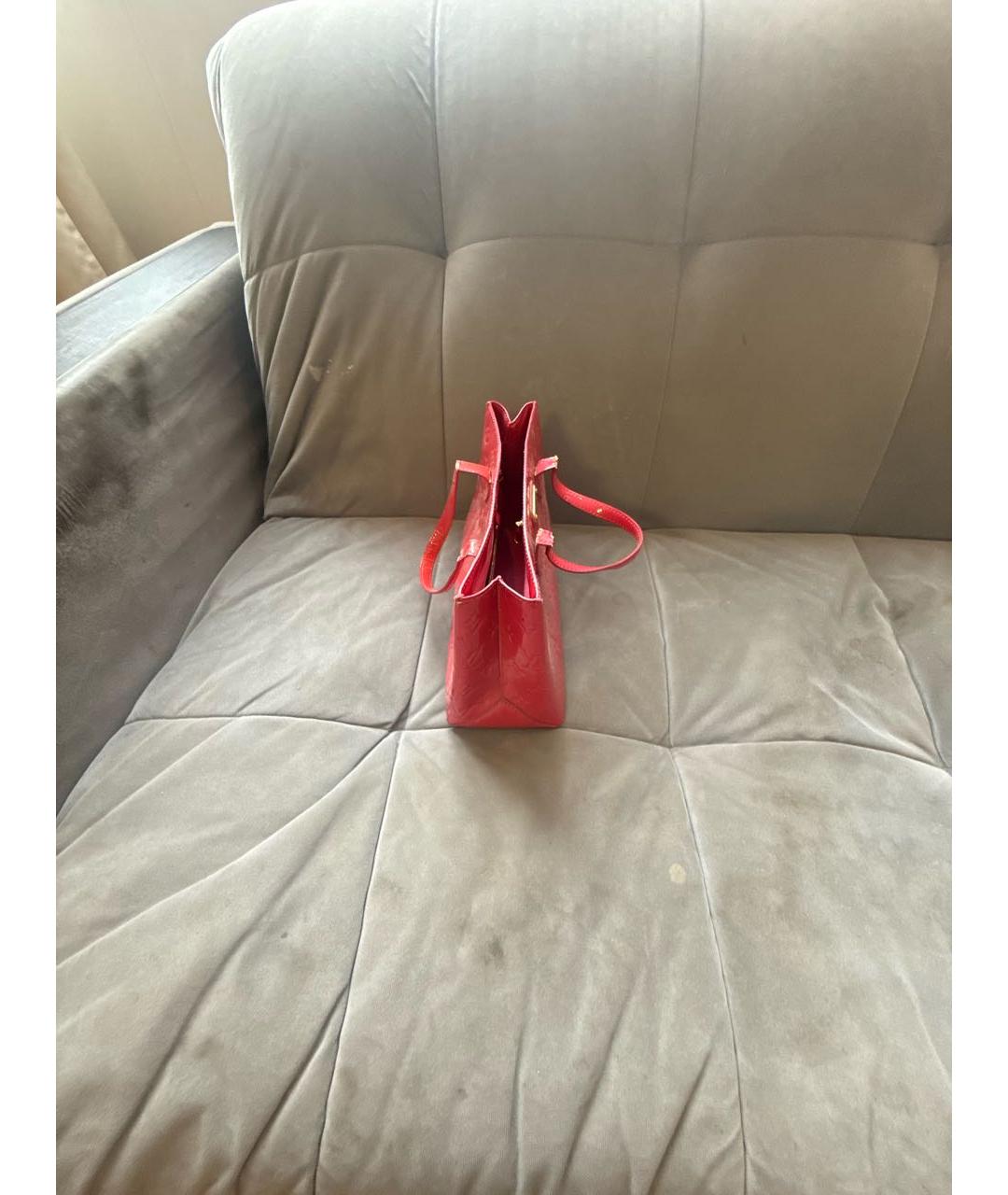 LOUIS VUITTON Розовая сумка с короткими ручками из искусственной кожи, фото 2