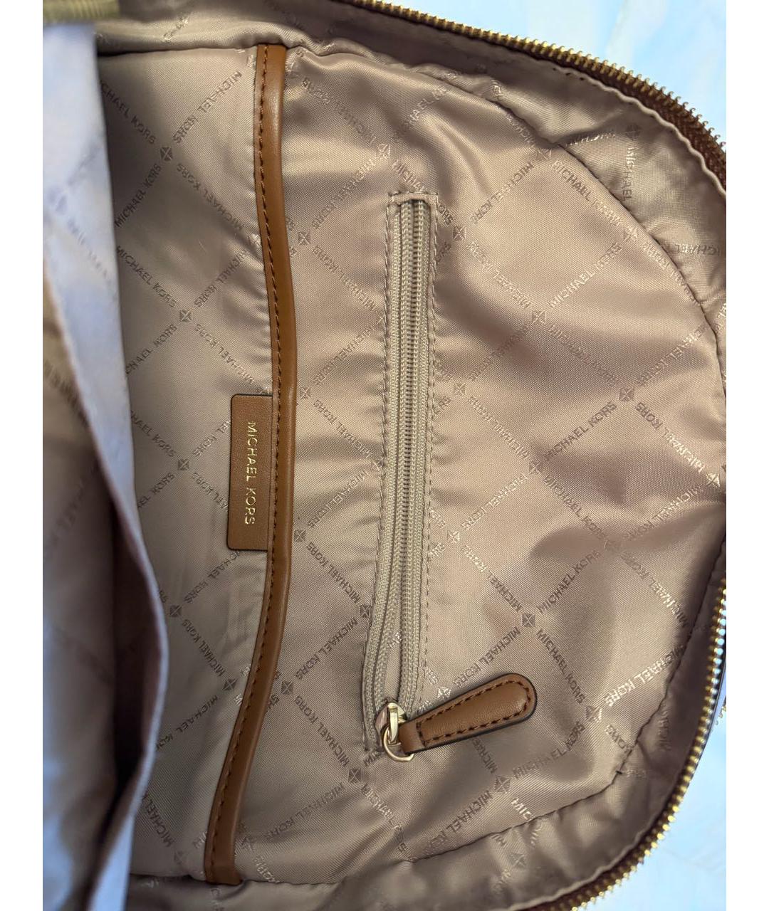 MICHAEL KORS Коричневый кожаный рюкзак, фото 4