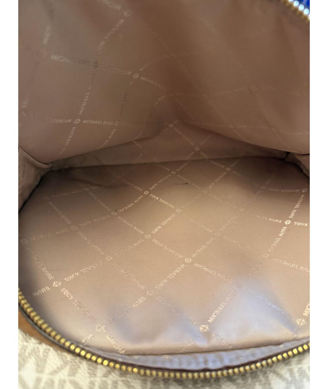 MICHAEL KORS Коричневый кожаный рюкзак, фото 7