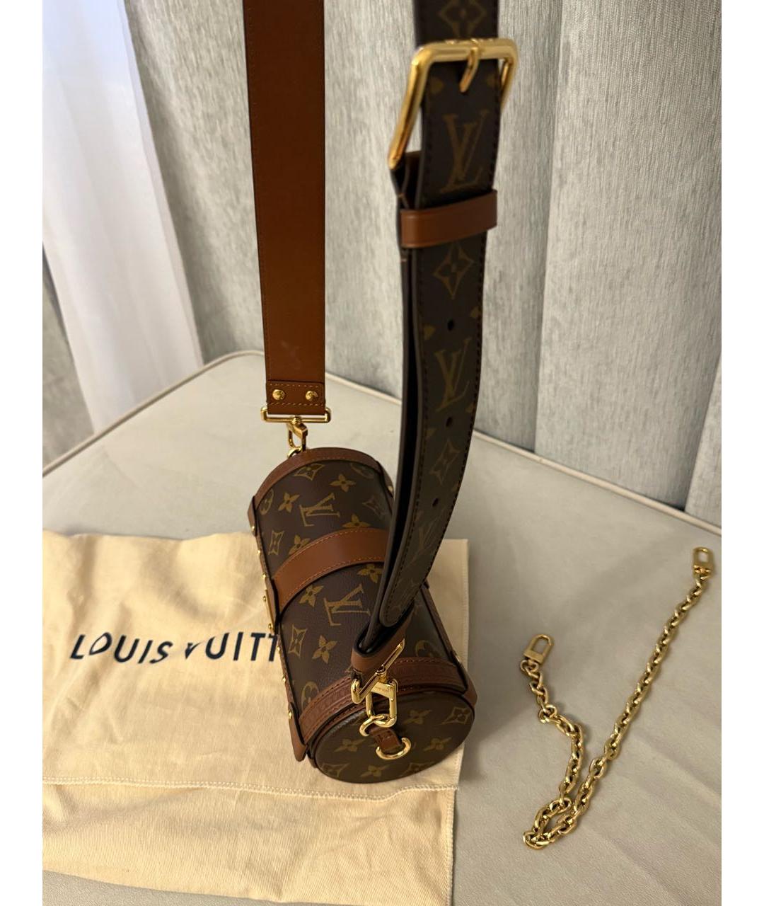 LOUIS VUITTON Коричневая сумка через плечо, фото 7