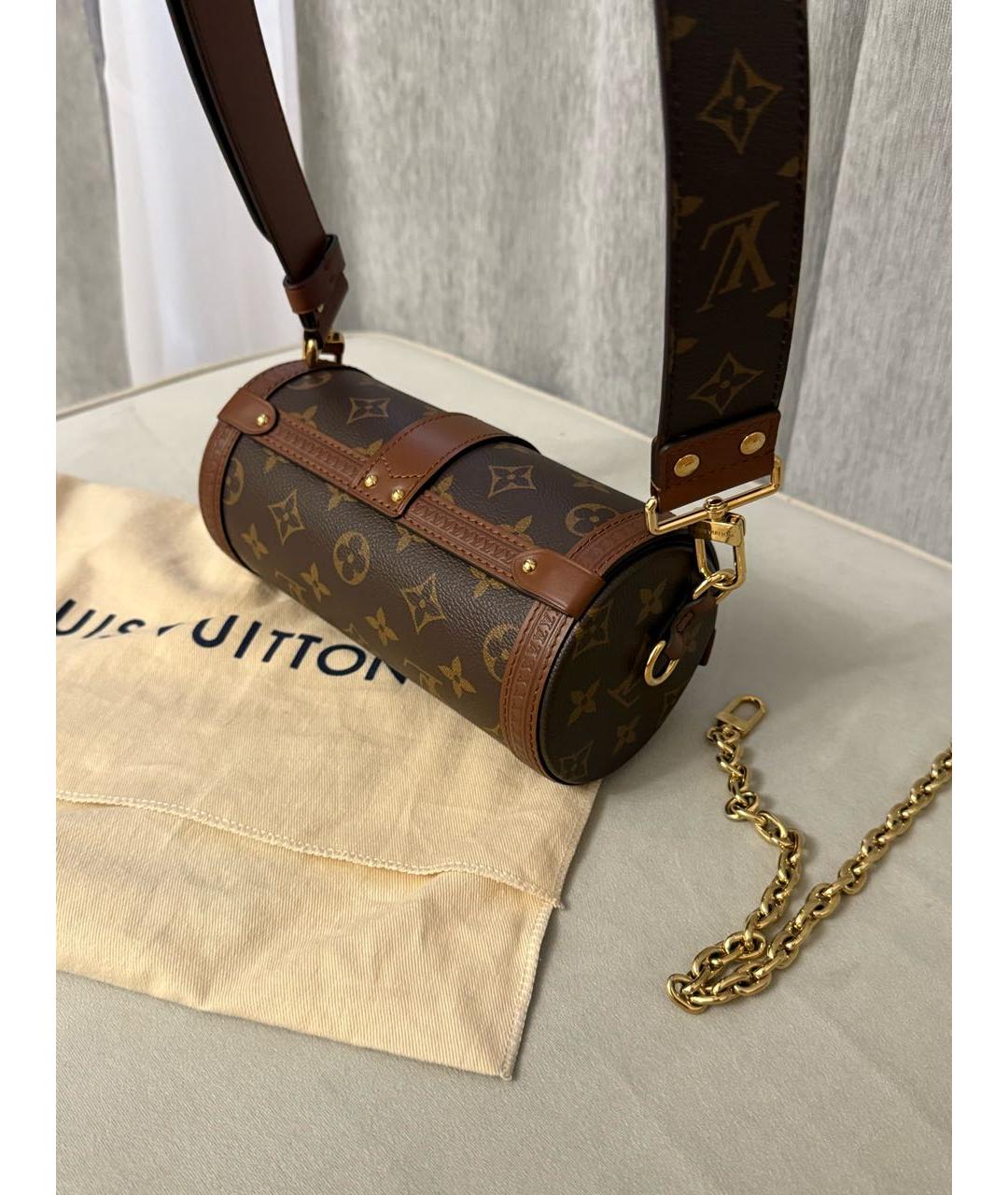 LOUIS VUITTON Коричневая сумка через плечо, фото 3