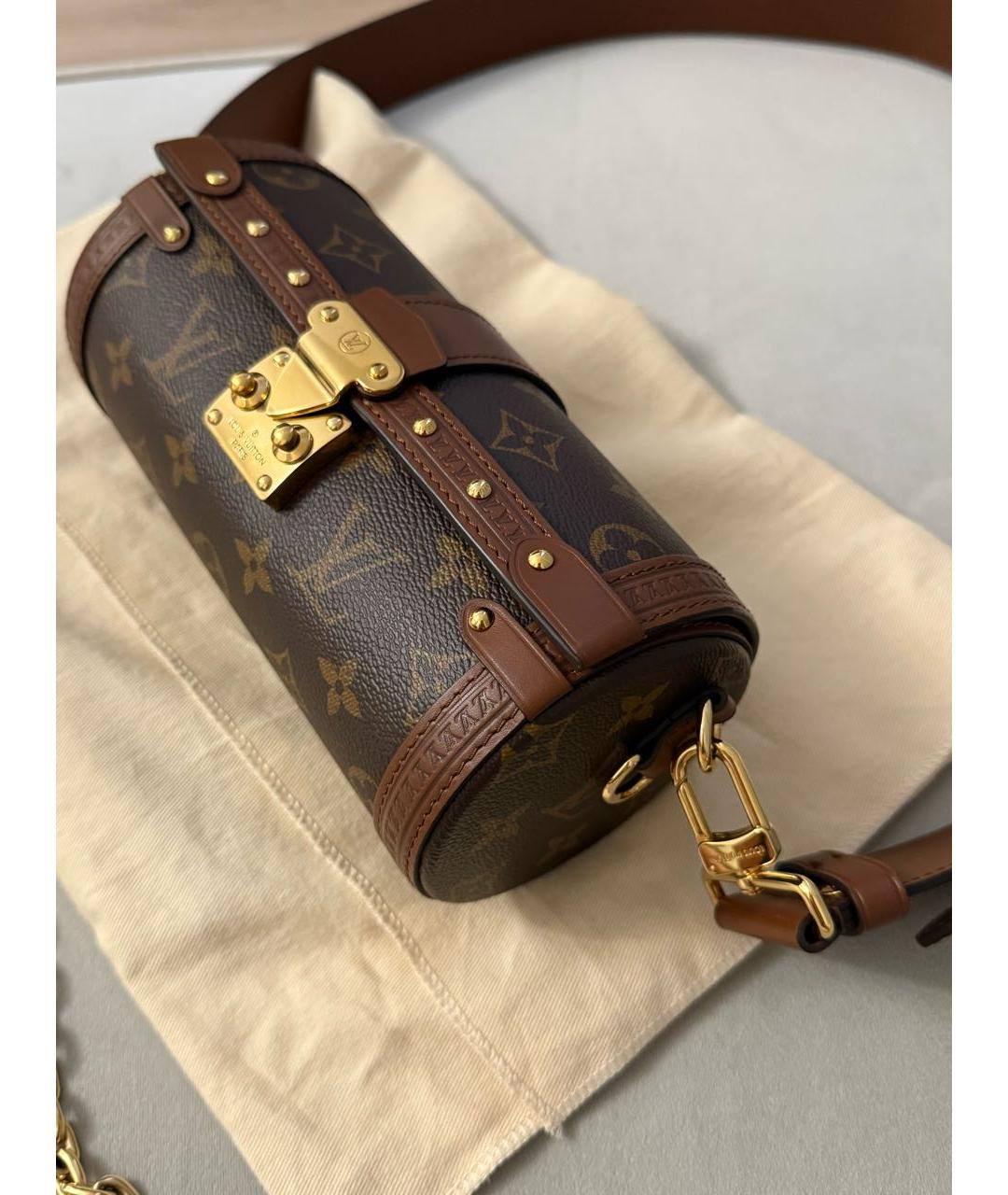 LOUIS VUITTON Коричневая сумка через плечо, фото 4