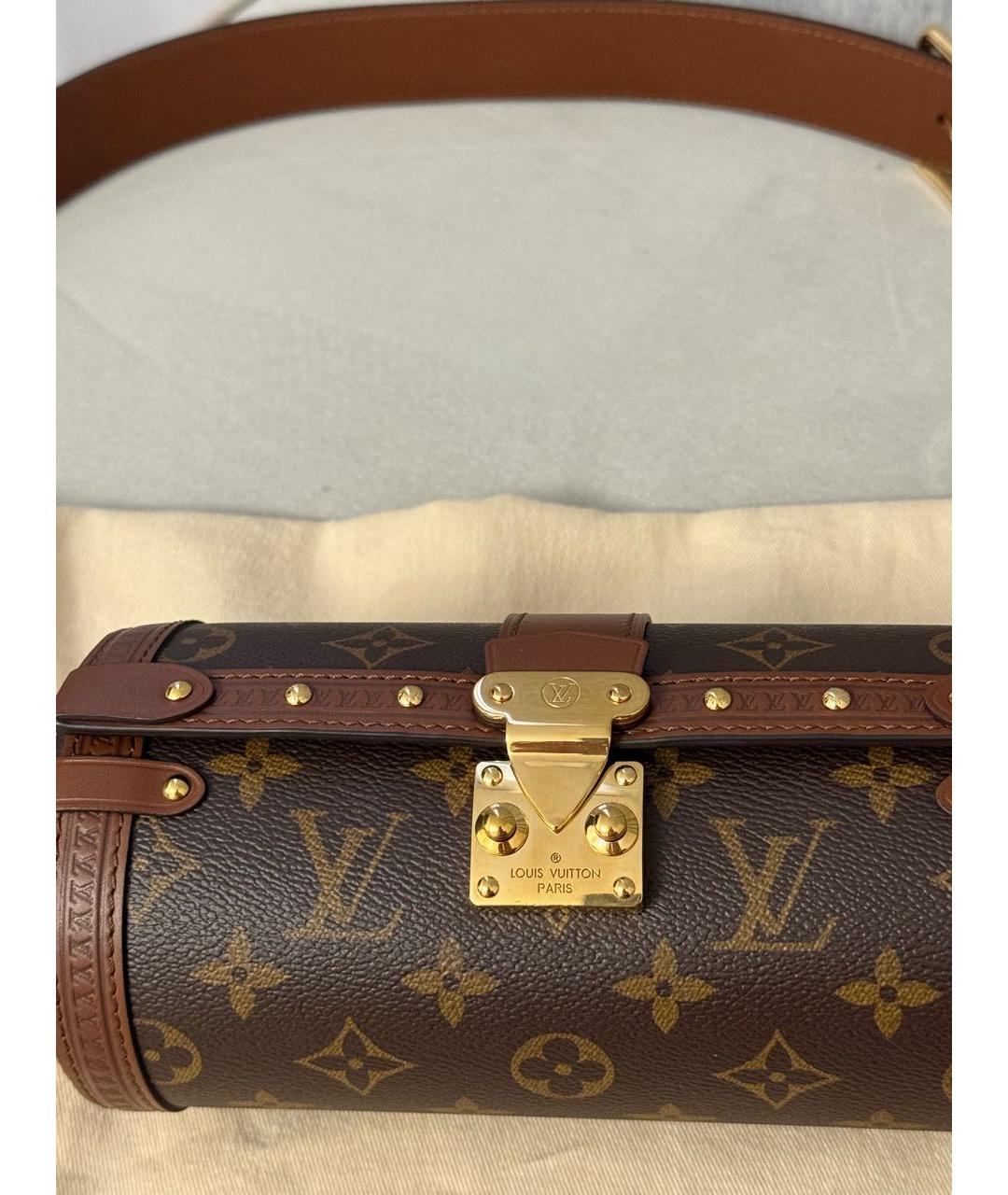 LOUIS VUITTON Коричневая сумка через плечо, фото 5