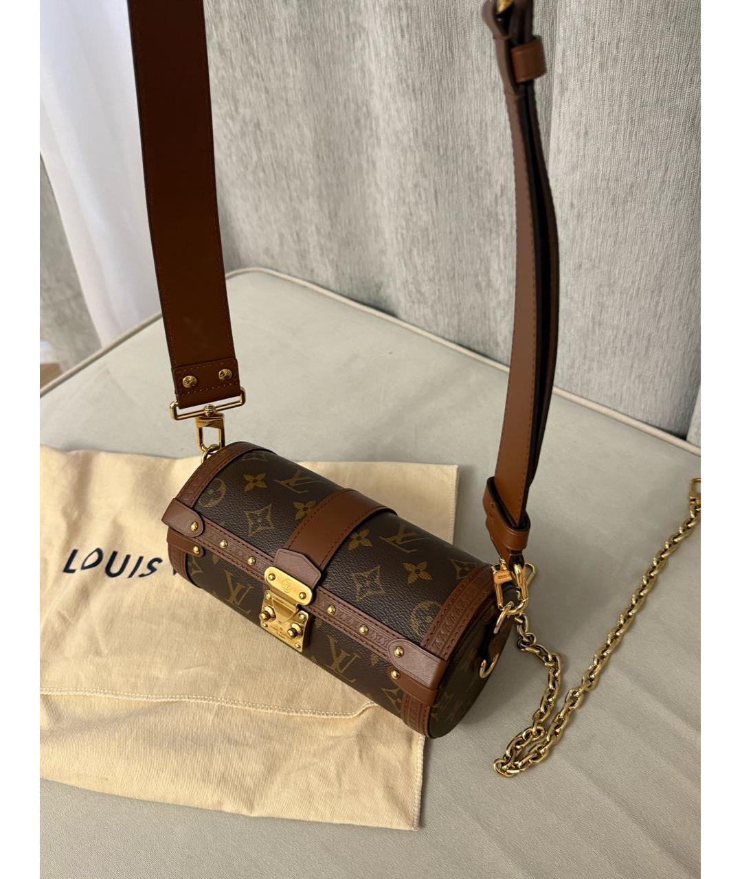 LOUIS VUITTON Коричневая сумка через плечо, фото 2