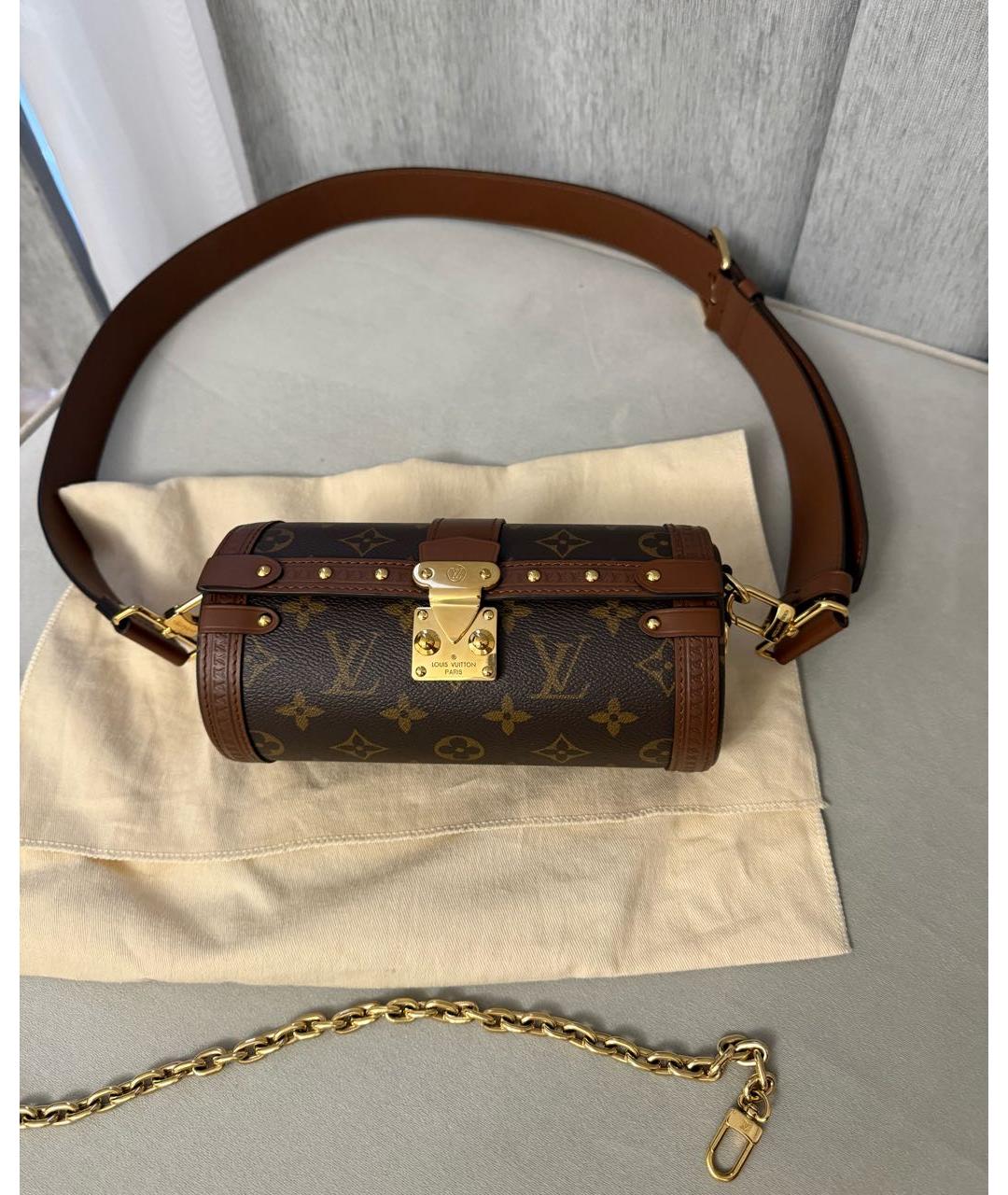 LOUIS VUITTON Коричневая сумка через плечо, фото 9